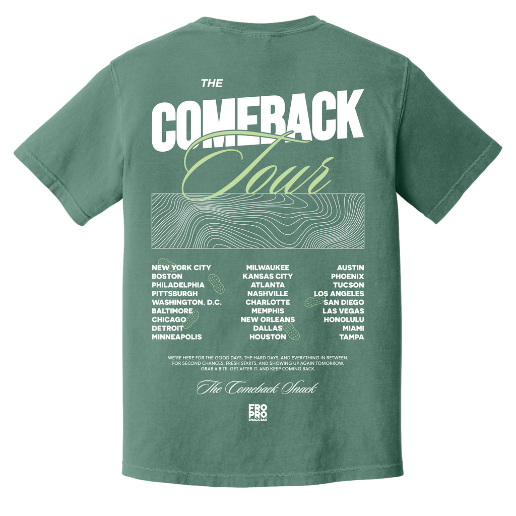 The Comeback Tour Vintage Tee in Green