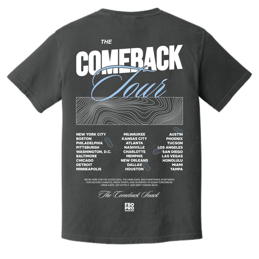 The Comeback Tour Vintage Tee in Graphite